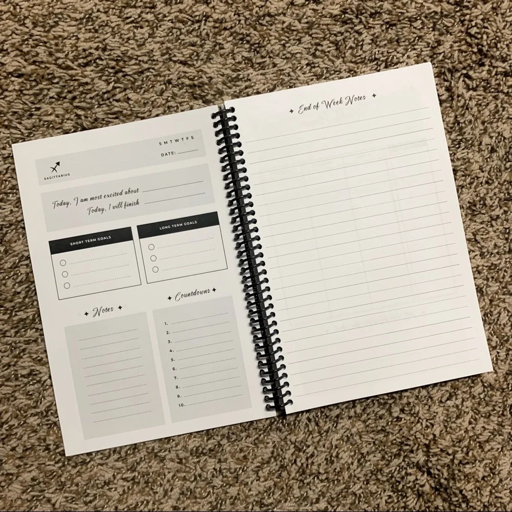 💜 Four Month Undated Daily Planner for Sagittarius